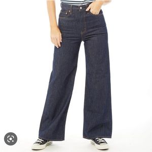NWT Levi’s x Karla high waisted dark wash wide leg women’s jeans